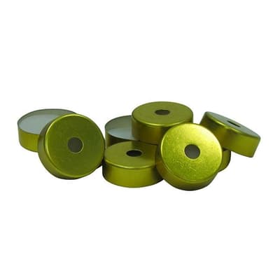 Chromatography Research Supplies 20 mm Magnetic Crimp Cap w/ Septum 2 (100/pk)